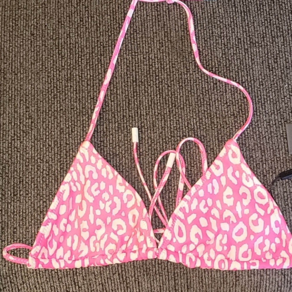 SET: TRIANGL PINK CHEETAH PRINT BIKINI
